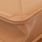 Chanel Brown Lambskin Quilted Chanel 19 Glasses Case With Chain Handbags Chanel