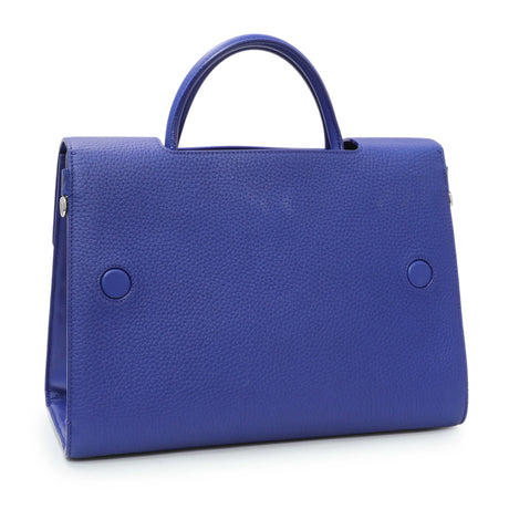 Christian Dior Blue Bullcalf Medium Diorever Flap Handbags Christian Dior