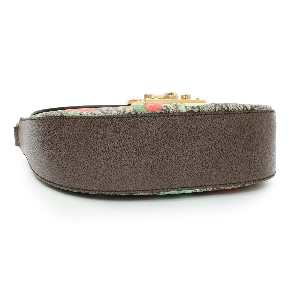 Gucci GG Supreme Monogram Tian Web Medium Padlock Messenger Shoulder Bag Handbags Gucci