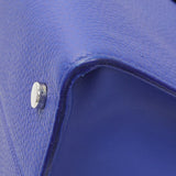 Christian Dior Blue Bullcalf Medium Diorever Flap Handbags Christian Dior