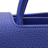 Christian Dior Blue Bullcalf Medium Diorever Flap Handbags Christian Dior