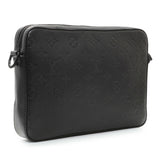 Louis Vuitton Black Calfskin Monogram Shadow Duo Messenger Handbags Louis Vuitton