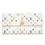 Louis Vuitton White Multicolor Sarah Wallet Accessories Louis Vuitton