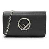Fendi Black Calfskin F is Fendi Kan I Wallet On Chain Handbags Fendi