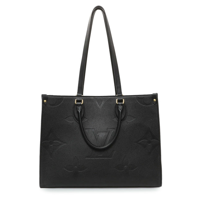 Louis Vuitton Black Empreinte Monogram Giant OnTheGo MM Handbags Louis Vuitton