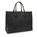 Louis Vuitton Black Empreinte Monogram Giant OnTheGo MM Handbags Louis Vuitton