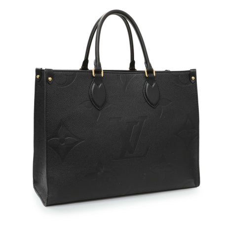 Louis Vuitton Black Empreinte Monogram Giant OnTheGo MM Handbags Louis Vuitton