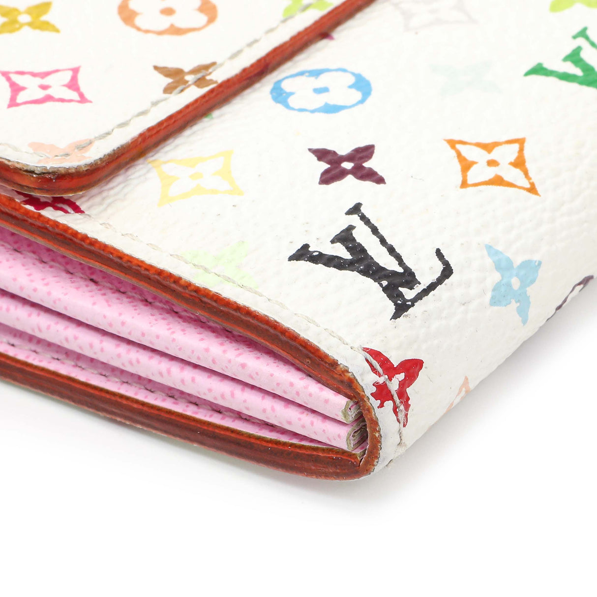 Louis Vuitton White Multicolor Sarah Wallet Accessories Louis Vuitton