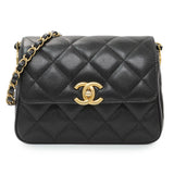 Chanel Black Caviar Seasonal Mini Flap Handbags Chanel