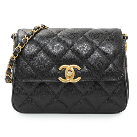 Chanel Black Caviar Seasonal Mini Flap Handbags Chanel