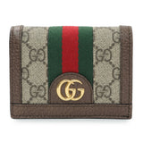 Gucci GG Supreme Monogram Web Ophidia Card Case Accessories Gucci