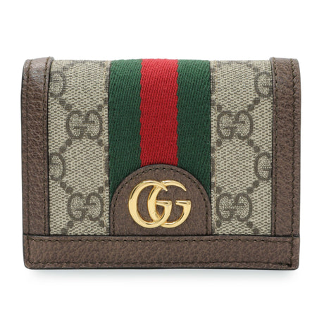 Gucci GG Supreme Monogram Web Ophidia Card Case Accessories Gucci