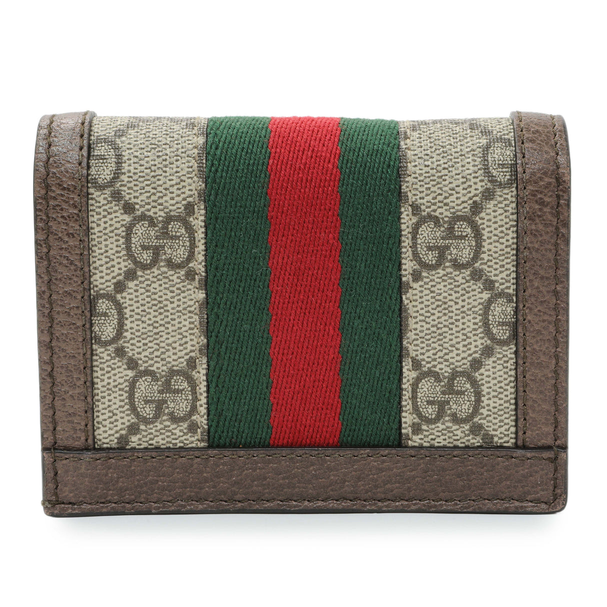 Gucci GG Supreme Monogram Web Ophidia Card Case Accessories Gucci