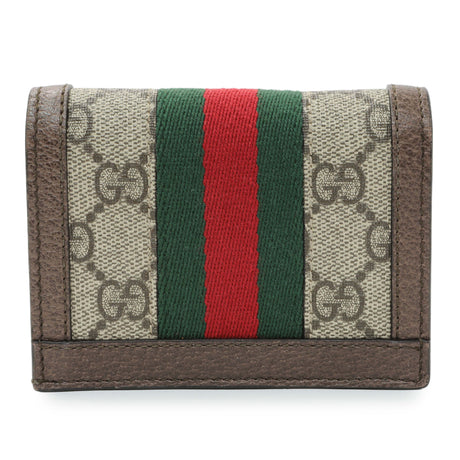 Gucci GG Supreme Monogram Web Ophidia Card Case Accessories Gucci