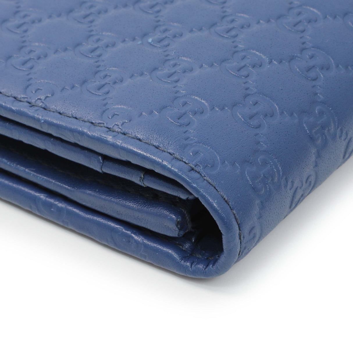 Gucci Blue Microguccissima Long Wallet Accessories Gucci