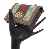 Gucci GG Supreme Monogram Web Ophidia Card Case Accessories Gucci