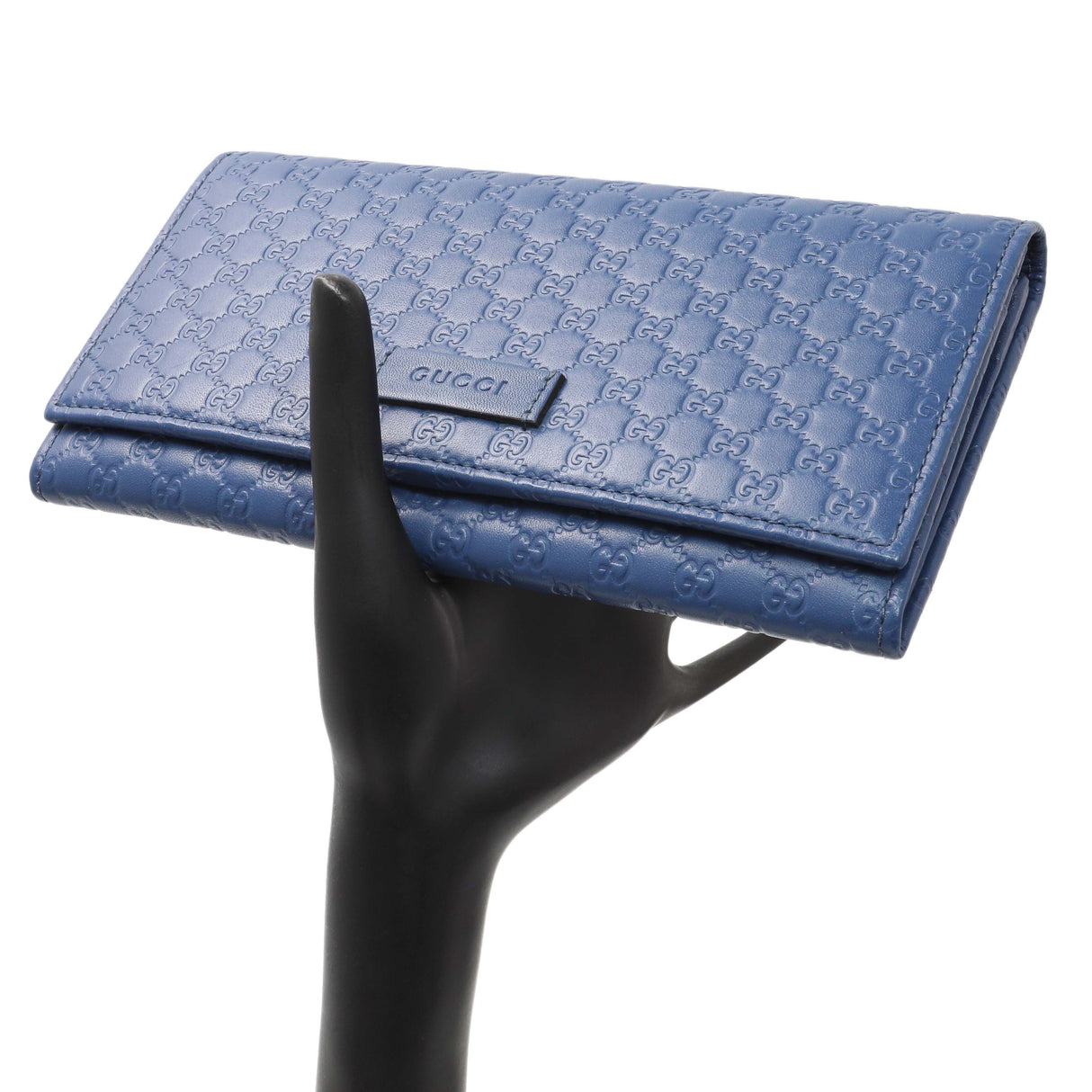 Gucci Blue Microguccissima Long Wallet Accessories Gucci