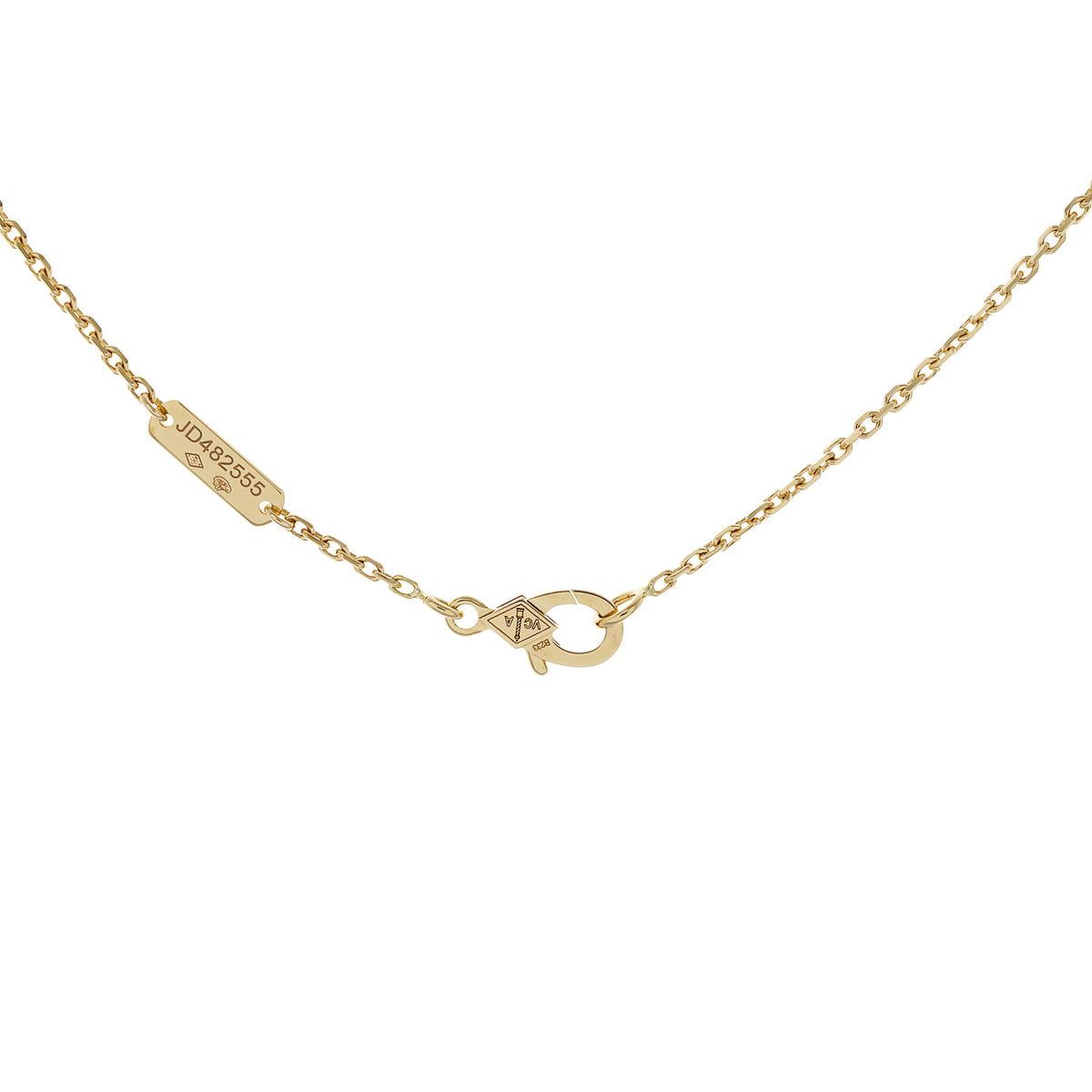 Van Cleef & Arpels 18K Yellow Gold Carnelian Vintage Alhambra Pendant Necklace Designer Jewellery Van Cleef and Arpels