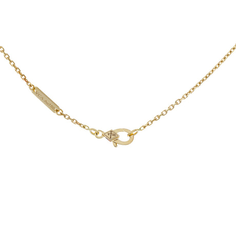 Van Cleef & Arpels 18K Yellow Gold Carnelian Vintage Alhambra Pendant Necklace Designer Jewellery Van Cleef and Arpels