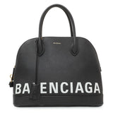Balenciaga Black Grained Calfskin M Ville Top Handle Bag Handbags Balenciaga