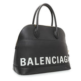 Balenciaga Black Grained Calfskin M Ville Top Handle Bag Handbags Balenciaga