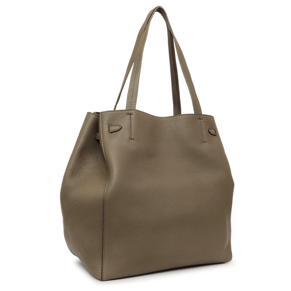 Celine Taupe Soft Grained Calfskin Small Belt Cabas Phantom