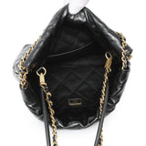 Chanel Black Shiny Calfskin Quilted Mini Chanel 22 Handbags Chanel