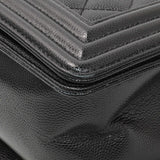 -7 items Thur July 9 ⬆️ - Chanel Black Quilted Caviar Medium Boy Flap Handbags Chanel