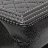 -7 items Thur July 9 ⬆️ - Chanel Black Quilted Caviar Medium Boy Flap Handbags Chanel
