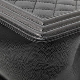 -7 items Thur July 9 ⬆️ - Chanel Black Quilted Caviar Medium Boy Flap Handbags Chanel