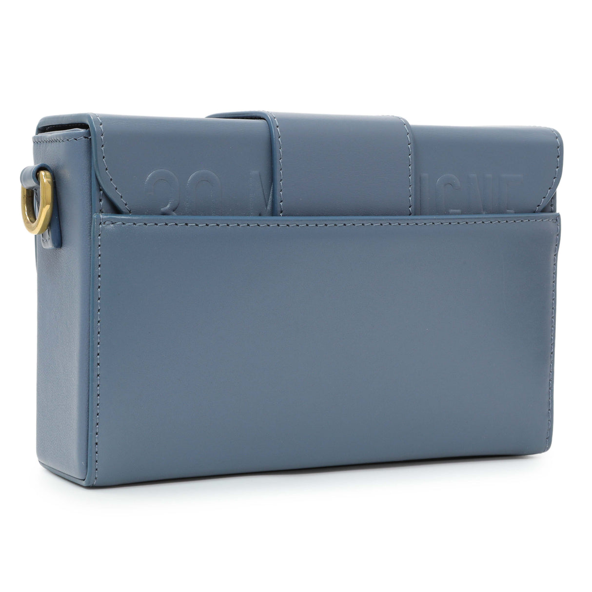 Christian Dior Blue Smooth Calfskin Montaigne 30 Box Shoulder