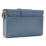 Christian Dior Blue Smooth Calfskin Montaigne 30 Box Shoulder