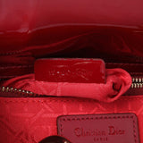 Christian Dior Cherry Red Patent Cannage Mini Lady Dior Handbags Christian Dior
