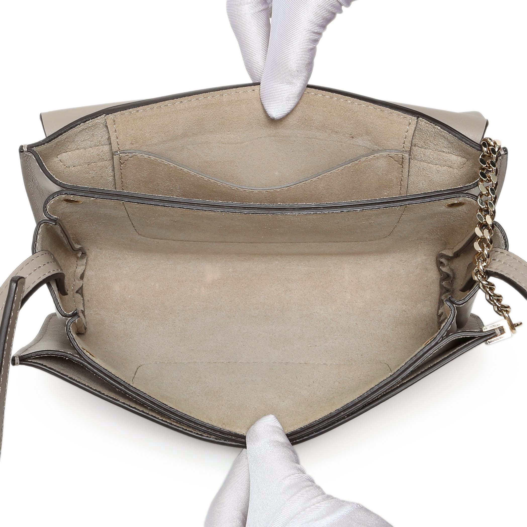 Chloe Grey Suede Calfskin Mini Faye Shoulder Bag – Modaselle