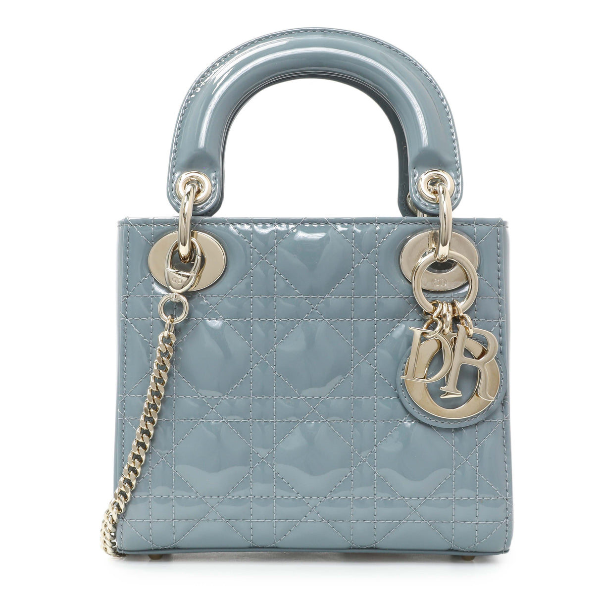 Christian Dior Cannage Patent Mini Lady Dior Handbags Christian Dior