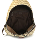 Gucci Brown GG Supreme Canvas Web Backpack Handbags Gucci