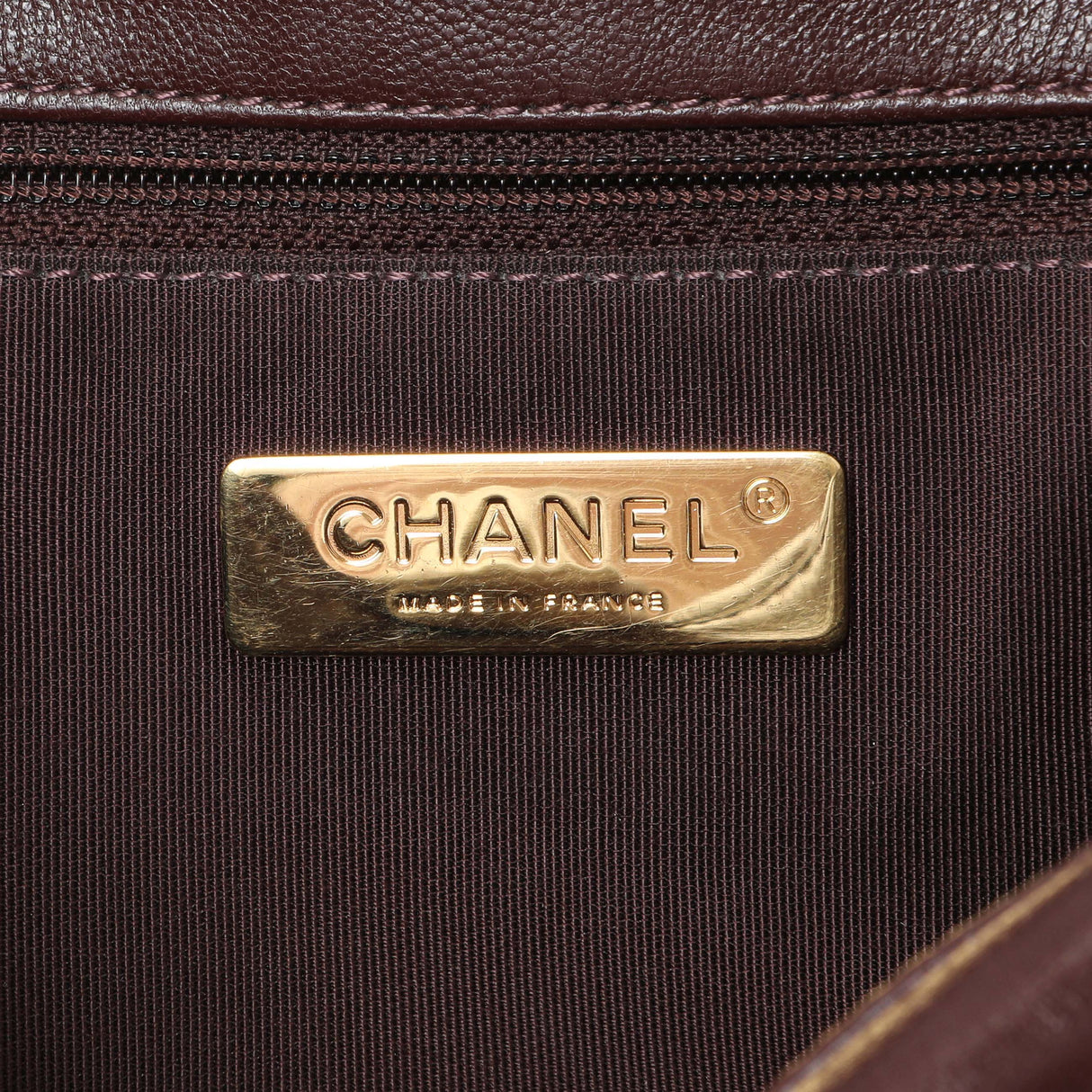 Chanel Burgundy Quilted Goatskin Medium Chanel 19 Flap Handbags Chanel