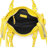 Balenciaga Yellow Agneau Classic Hardware Mini City Handbags Balenciaga