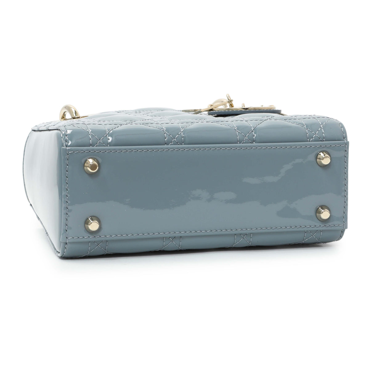 Christian Dior Cannage Patent Mini Lady Dior Handbags Christian Dior