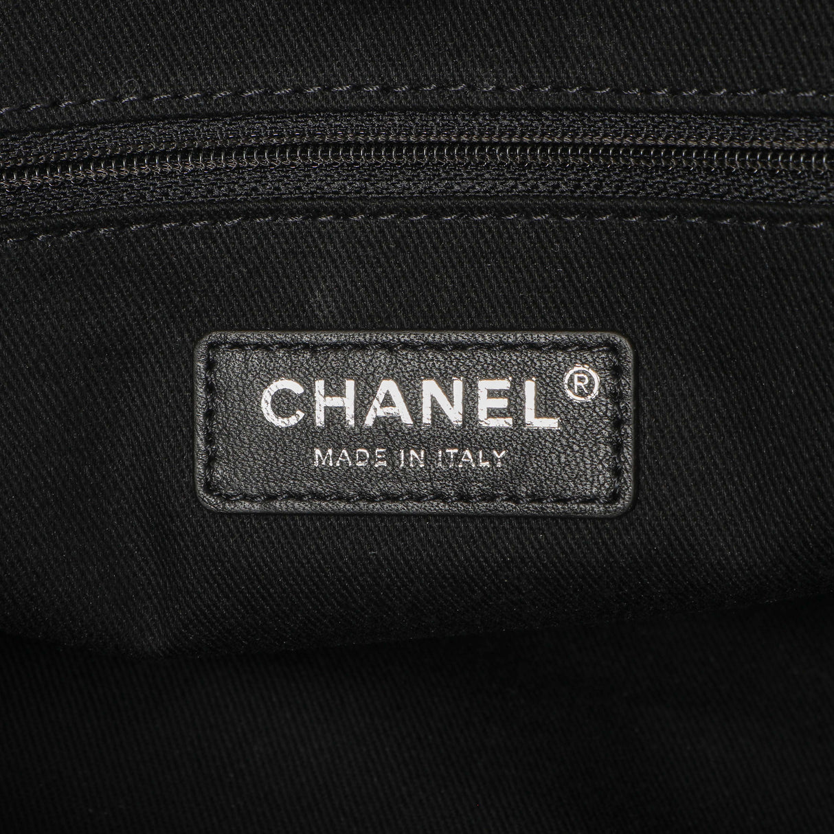 Chanel Black Canvas Small Deauville Tote