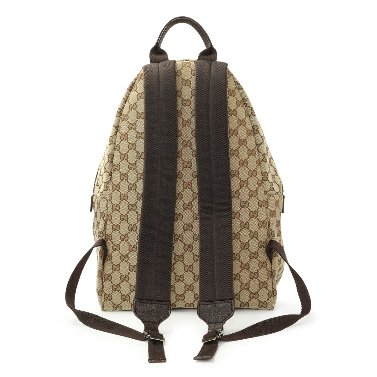Gucci Brown GG Supreme Canvas Web Backpack Handbags Gucci