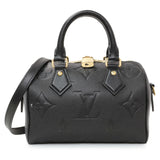 Louis Vuitton Black Empreinte Monogram Giant Speedy Bandouliere 20
