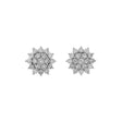 18K White Gold 2.24 Carat Cluster Diamond Earrings Fine Jewellery Modaselle