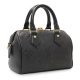 Louis Vuitton Black Empreinte Monogram Giant Speedy Bandouliere 20