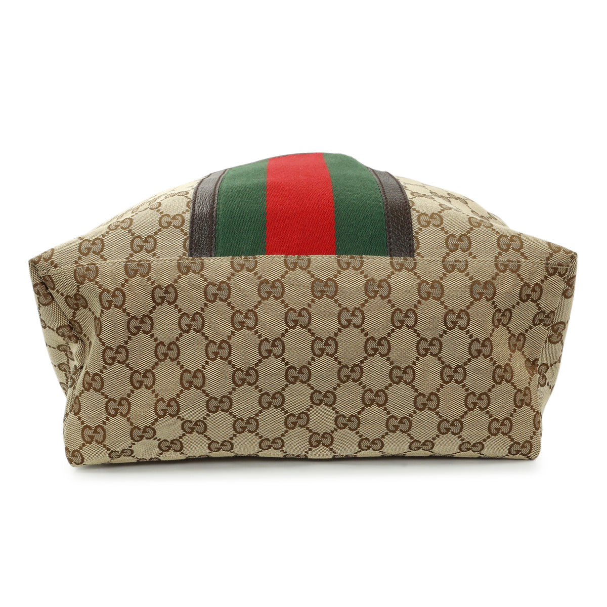 Gucci Brown GG Supreme Canvas Web Backpack Handbags Gucci