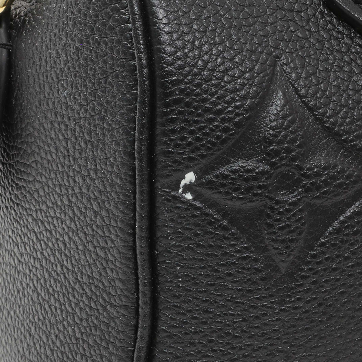 Louis Vuitton Black Empreinte Monogram Giant Speedy Bandouliere 20