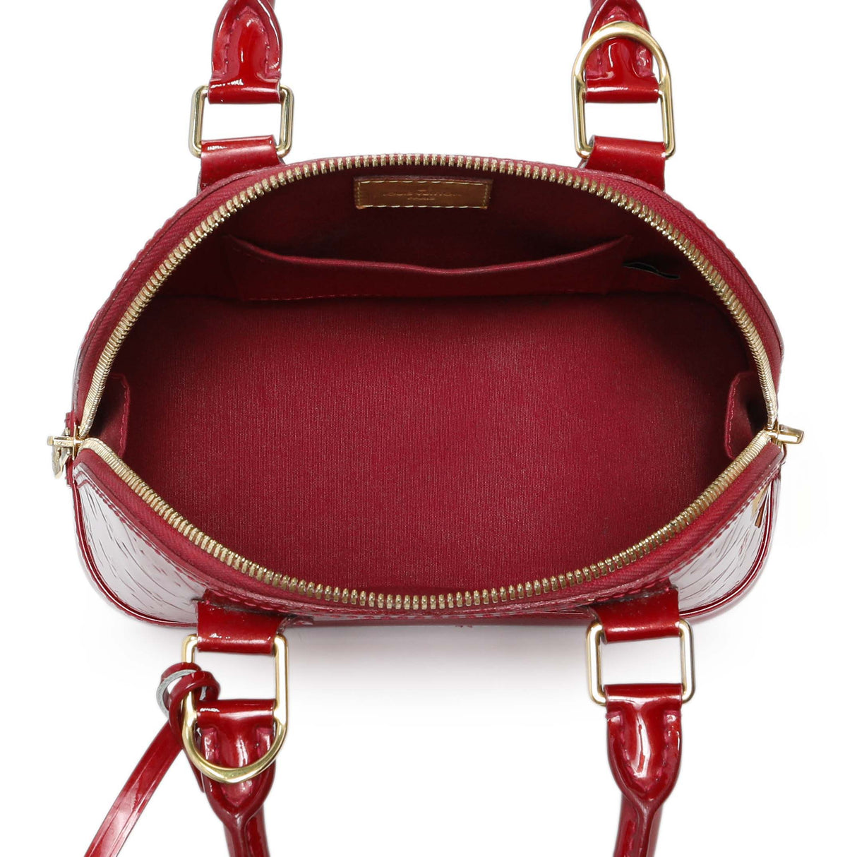 Louis Vuitton Red Vernis Alma BB