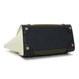 Celine Tricolor Calfskin Micro Luggage Tote Handbags Celine