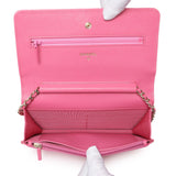 Chanel Pink Caviar Wallet on Chain Handbags Chanel
