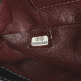 Chanel Black Calfskin Pearly Wallet On Chain